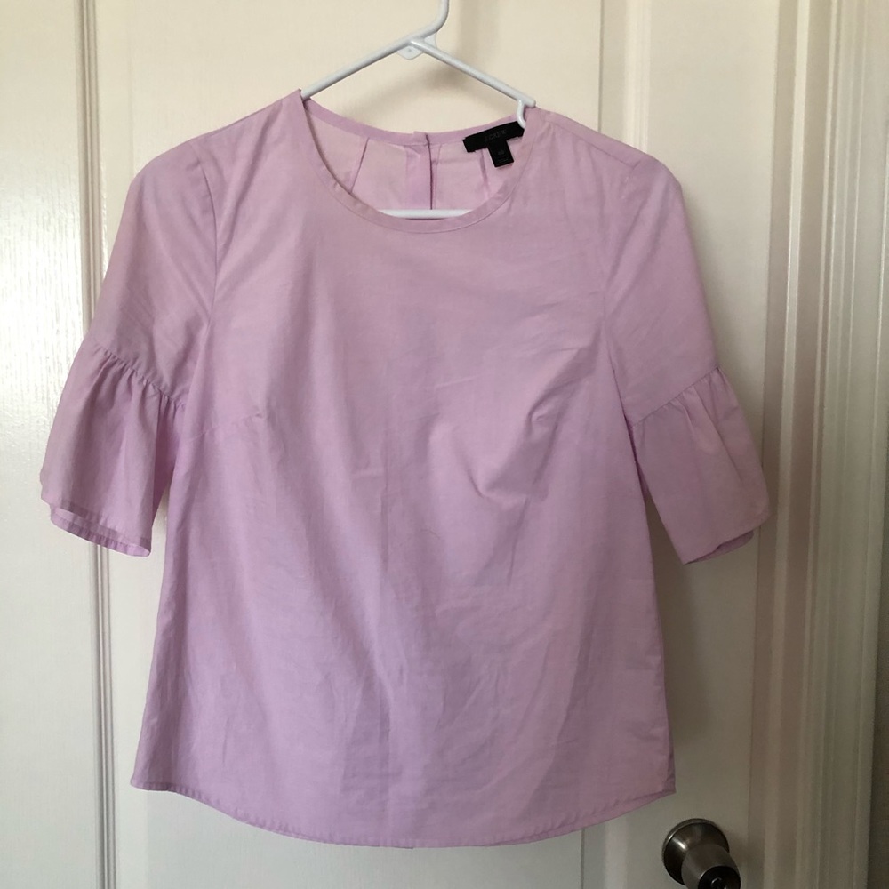 Jcrew bell sleeved lilac blouse